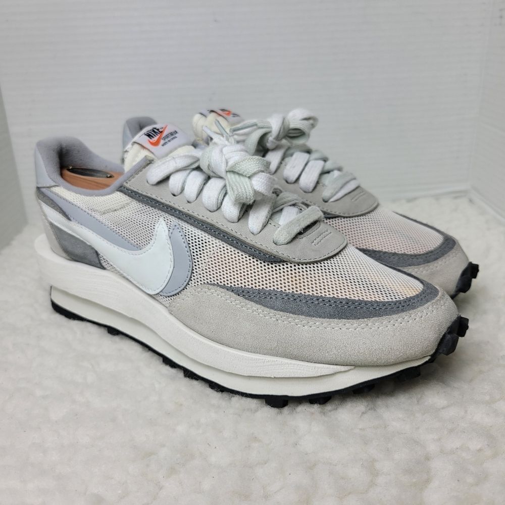 Nike LD Waffle x Sacai Summit White size 8.5 Varsity Blue Gusto Green Fragment